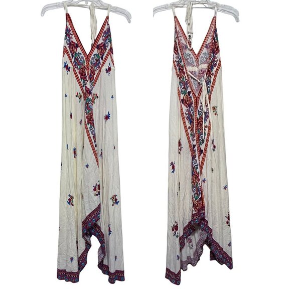 Womens Flying Tomato Gauze Halter Shark Tooth Hem Dress - Size Small - Picture 1 of 10